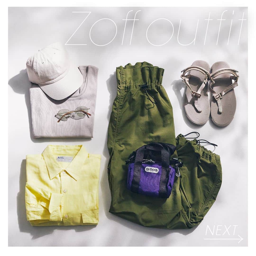 Zoff Officialのインスタグラム：「【Zoff outfit】  Zoffのメガネとシーズンならではのoutfitをスタイリングをご紹介！ 今回は、夏フェスにおすすめのカジュアルなスタイルに Zoffのサングラスをピックアップしてみました。  ―――――――― COLOR SUNGLASSES ZA232G01_43E1 (ブラウン)　¥5,500 ※税込みの金額 ――――――――  シャツ @something_jean タンクトップ @saloon__official パンツ @leejeansjp キャップ @something_jean バッグ @outdoorproducts_jp サンダル @shaka_footwear  #ゾフ #zoff #メガネ #伊達メガネ #だてめがね #メガネ女子 #サングラス女子 #メガネコーデ #コーデ #outfit #ootd #夏 #夏コーデ #夏フェス #フェスコーデ #置き画 #置き画倶楽部 #サングラス #サングラスコーデ #eyewear #sunglasses #eyewearstyle #eyewearfashion #eyewearbrand #eyewearcollection #eyewearlovers #fashionglasses #mynewglasses #wearglasses #lifewithglasses」