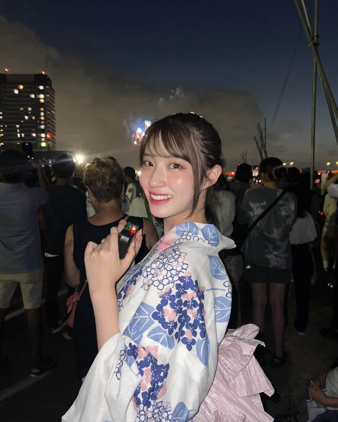 仲本愛美のインスタグラム：「足立花火大会🎆」