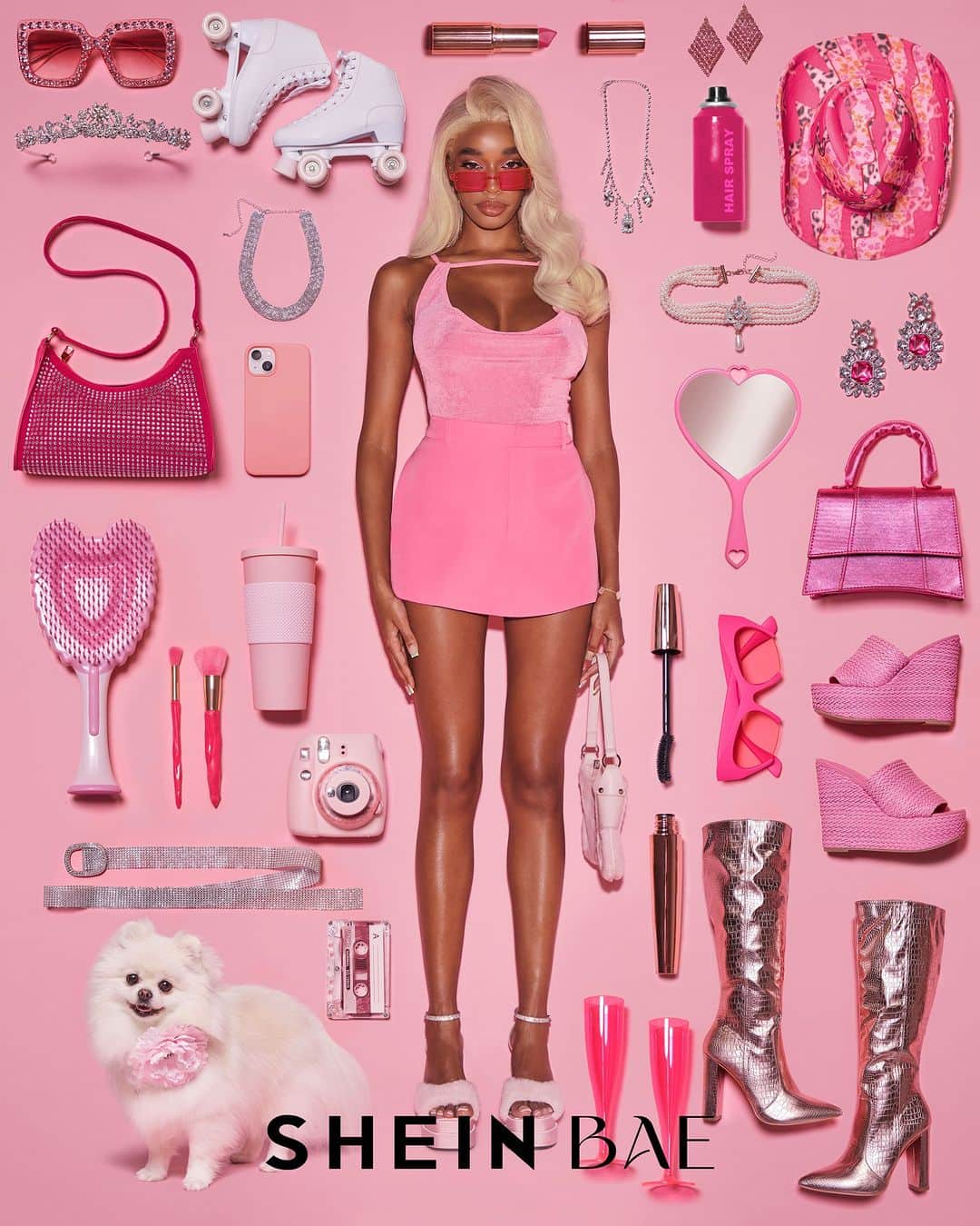 SHEINのインスタグラム：「Pink power in the club?? It's more likely than you'd think!! 😏💗🎶🪩 Which SHEIN BAE dress would paint your next night out perfectly pink? 👇  🔎12332571 12132451 12496629 11550788   #SHEINBAE」