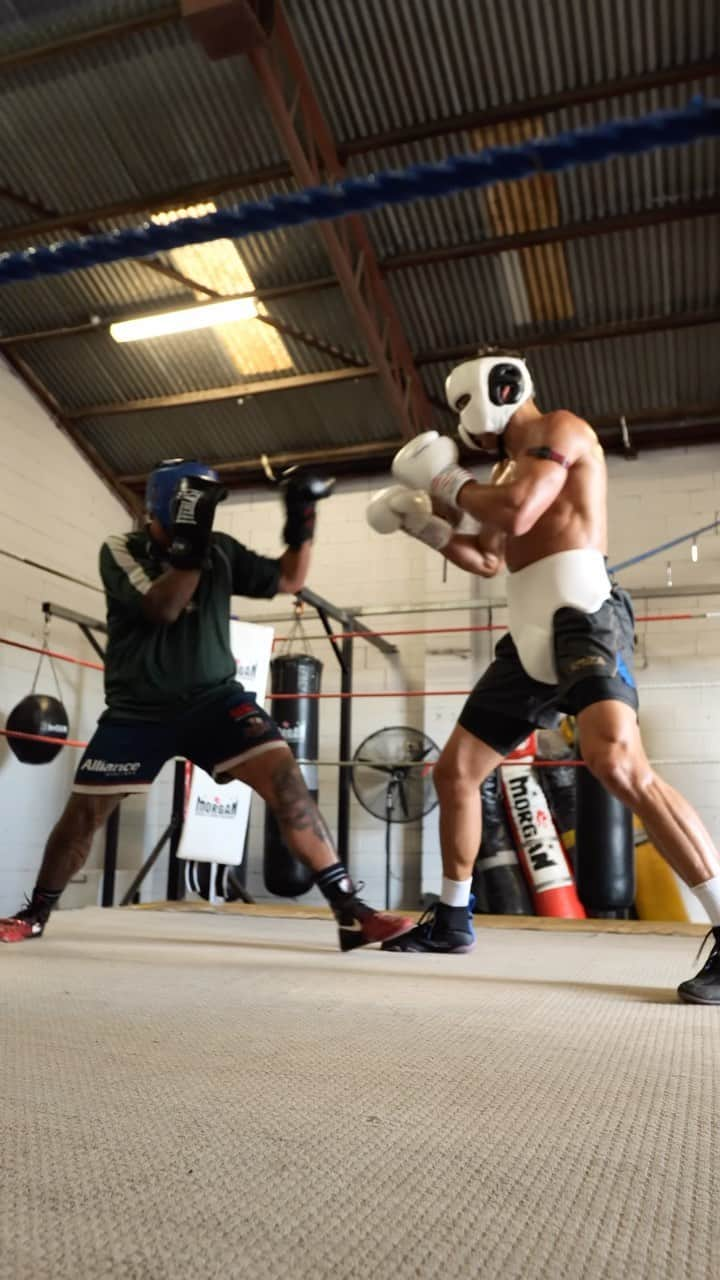 デイヴィッド・ニカのインスタグラム：「Fight week baby! The hard work is done, time to do the business.   #sparring #boxing #uppercut #southpaw #gattonbaby  📹 @jimmy.vailahi」