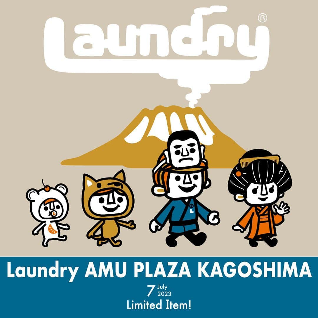 Laundry ランドリーのインスタグラム：「7月28日（金）、アミュプラザ鹿児島店にて店舗限定Tシャツが発売に☆   あの偉人になりきってお散歩するLAUNDRYキャラクターズ。 バックプリントには偉人の後ろ姿と座右の銘が…！お土産にもおすすめな1枚です♪     ぜひチェックしてみてください。  ▶︎ @laundry_kagoshima    【発売日】2023年7月28日（金） 予約受付中！      鹿児島限定 SATSUMA WALKING Tシャツ 〈ユニセックス〉 価格　：5,280円 サイズ　：S/M/L カラー　：杢グレー/ラベンダー/ベージュ       アミュプラザ鹿児島店 〒890-0053 鹿児島県鹿児島市中央町1-1 アミュプラザ鹿児島3F tel:099-206-2299   ＿＿＿＿＿＿＿＿＿＿＿＿＿  詳しいお知らせはプロフィールから ブランドサイトをチェック🧐 ⇒ @laundry_official  最近GETしたアイテムや過去のアイテム・ノベルティなど #laundry038 を付けて投稿すると、 LAUNDRYブランドサイトや、オンラインストアにも掲載されます👍❣  また、LAUNDRY公式インスタグラムでもご紹介させていただきますので 是非皆さまご投稿宜しくお願いします✨  #laundry #ランドリー #Tシャツ  #新作 #店舗限定 #限定アイテム #限定 #鹿児島 #kagoshima #薩摩 #西郷隆盛 #桜島 #ユニセックス #ユニセックスコーデ #ユニセックスファッション #レディース #unisex #fashion #coordinate #shoplimited #limiteditem」