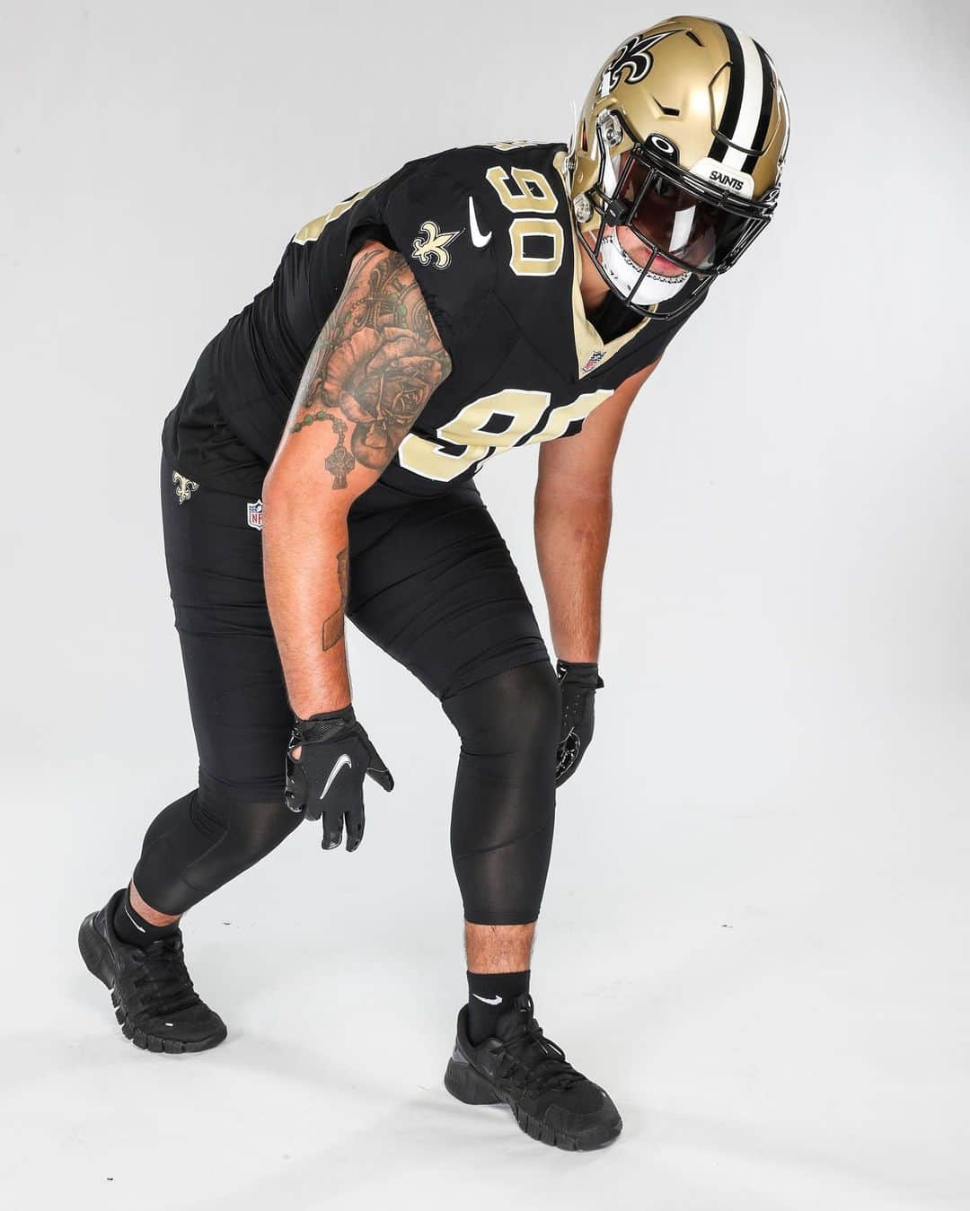 ニューオーリンズ・セインツさんのインスタグラム写真 - (ニューオーリンズ・セインツInstagram)「#Saints first round pick @bryan_bresee in the black and gold ⚜️」7月25日 5時09分 - saints