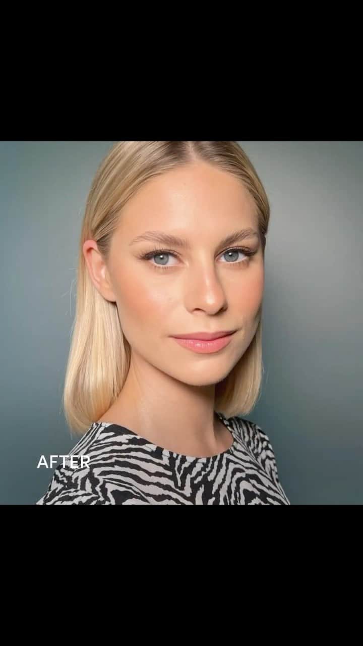 ジェーン・アイルデールのインスタグラム：「Repost @janeiredale A beautiful before and a striking after👩🏼💖✨   私たちは、@instytut_antiaging この印象が大好き。 夜のお出かけには最高です🥂  メイクアイテムをご紹介💄 🌟Smooth Affair Illuminating Glow Face Primer 🌟GlowTime Pro BB Cream in GT4 🌟PureMatte Finish Powder 🌟PureBronze Matte Bronzer in Light 🌟PureBronze Shimmer Bronzer in Copper Dusk 🌟Eye Pencil in Basic Brown 🌟Beyond Lash mascara 🌟PureBrow Brow Gel in Clear 🌟LipDrink Lip Balm in Buff 🌟HydroPure Lip Gloss in Sangria   ジェーンアイルデールのメイクアップとスキンケア製品は、パラベン、タルク、フタル酸エステル、合成香料、遺伝子組み換え原料を使用していません。  ▼詳細はプロフィール欄のURLから @janeiredale_japan   ＊＊＊＊＊＊＊＊＊＊＊＊＊＊＊＊＊  #janeiredale  #ジェーンアイルデール #クリーンビューティ #スキンケアメイクアップ #ミネラルコスメ #オーガニックコスメ #ナチュラルコスメ #メイクアップアーティスト #デパコス #ナチュラルメイク #メイクアップ #ミネラルメイク #限定キット #日焼け止め#MRiBeauty #紫外線防止 #夏新作 #コスメ紹介 #メイク #makeup #ZOZOCOSME #ゾゾコスメ #コスメ #COSME #コスメ好きさんと繋がりたい #メイクアップ #ZOZOTOWN #ゾゾタウン #美肌成分 #crueltyfree #beauty」