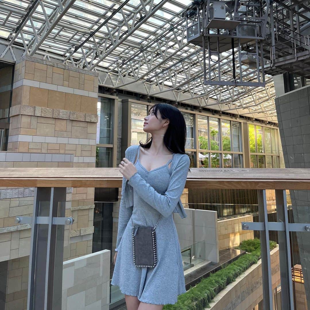 荒山みなみのインスタグラム：「今さっき☺︎♡ ワンピース楽ちん。」