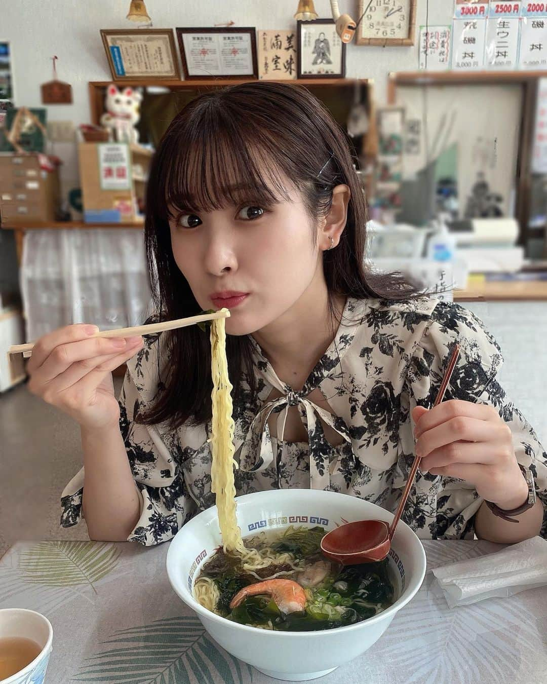 川崎優菜さんのインスタグラム写真 - (川崎優菜Instagram)「. . . 磯ラーメン美味しかった🍜  三陸に行ったら絶対食べて欲しい〜  #岩手 #岩手観光 #岩手グルメ #釜石　#三陸　#三陸海岸  #田野畑村  #三陸グルメ  #東北　 #磯ラーメン　#ラーメン」7月24日 21時26分 - yuna.kawasaki.29