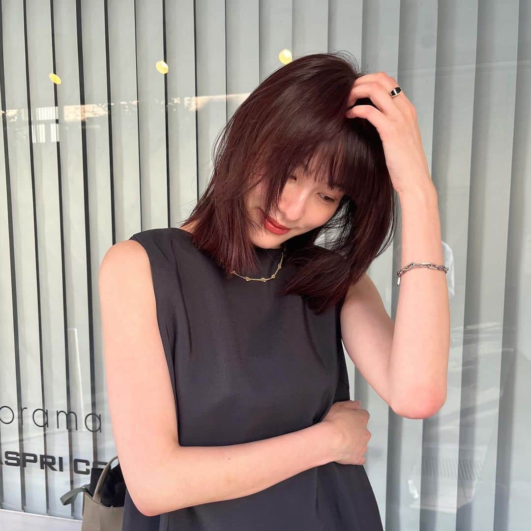 金田和樹のインスタグラム：「new color🍓berry brown」