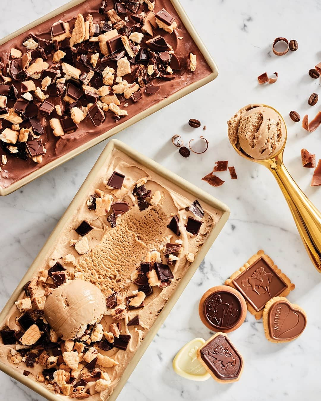 GODIVAさんのインスタグラム写真 - (GODIVAInstagram)「Make your favorite homemade ice cream with this delectable topper. GODIVA buttery biscuits add the perfect crunch to your smooth and creamy ice cream.」7月24日 22時32分 - godiva