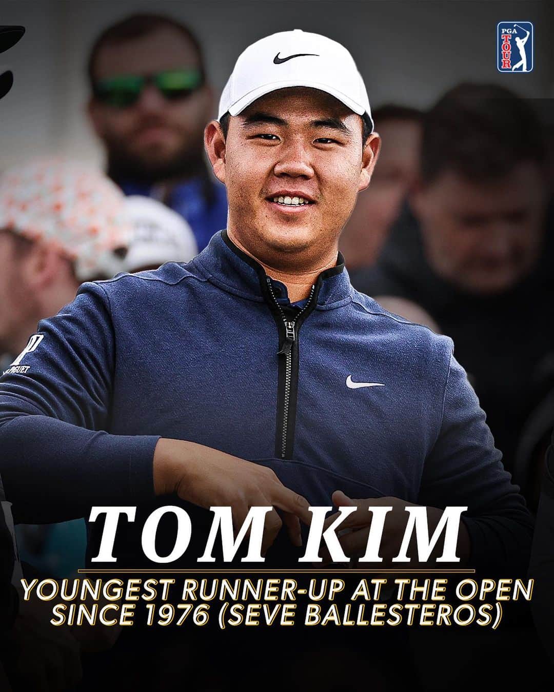 PGA TOURさんのインスタグラム写真 - (PGA TOURInstagram)「At age 21, Tom Kim is the youngest to finish runner-up at The Open since Seve Ballesteros in 1976.」7月25日 3時00分 - pgatour