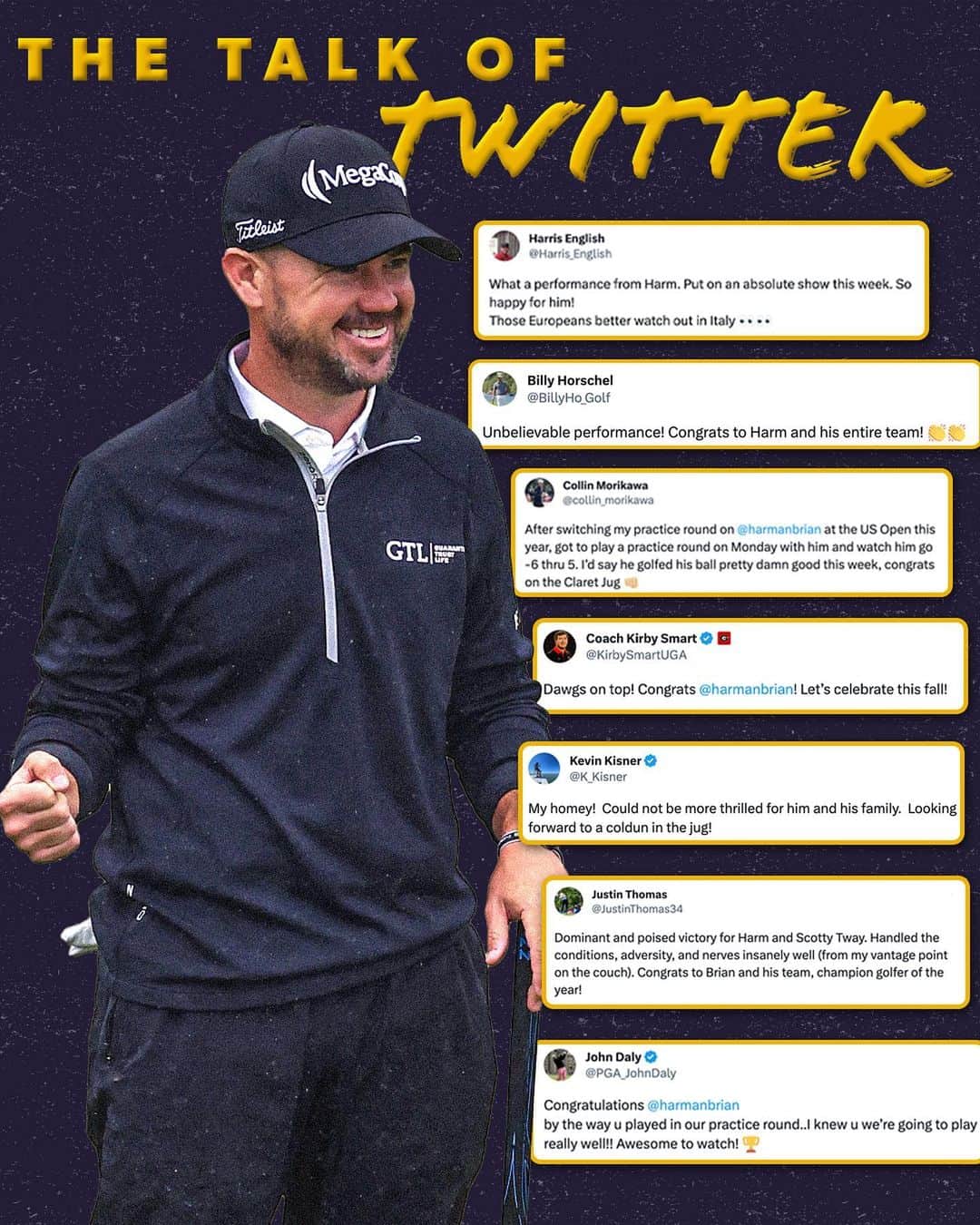 PGA TOURさんのインスタグラム写真 - (PGA TOURInstagram)「Major buzz for a major win 🏆 @HarmanBrian received high praise after his victory @TheOpen.」7月25日 0時39分 - pgatour
