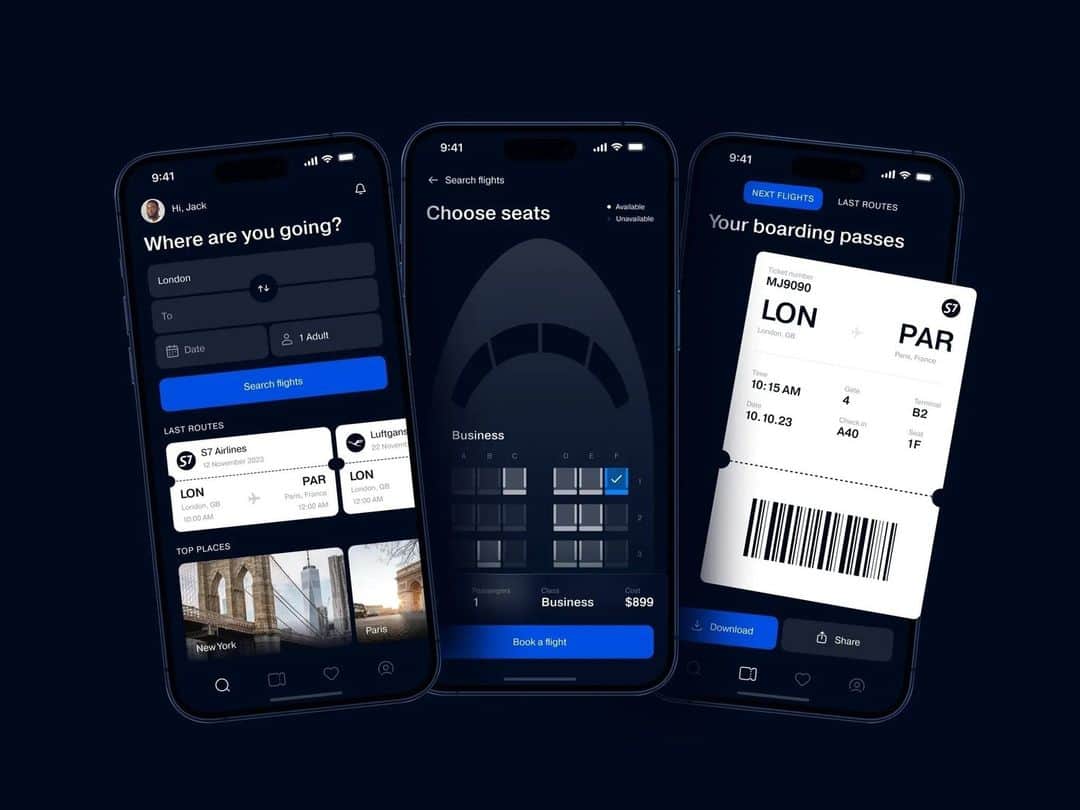 Dribbbleさんのインスタグラム写真 - (DribbbleInstagram)「This flight tracker #app concept was designed for easy and efficient flight booking by @shakuro_team   "One of our goals was to minimize distractions, keeping users focused on booking. An intuitive layout allows for easy navigation and understanding of available flight options. Book your flights quickly and easily!"   Tap the link in bio to connect with the Shakuro team.」7月25日 1時02分 - dribbble