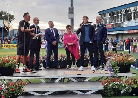 スティーヴン・デイヴィスさんのインスタグラム写真 - (スティーヴン・デイヴィスInstagram)「Really enjoyed being invited back to Northern Ireland to officially open the @supercupni on the 40th anniversary of the tournament. I have great memories of my time playing in the tournament as a youth. It was brilliant to see the number of people who turned out for the parade & ceremony and see first hand how well the competition continues to grow and the support for it. Good luck to all the participating teams on what will be a fantastic week of football for all involved.」7月25日 3時14分 - s_davis_8