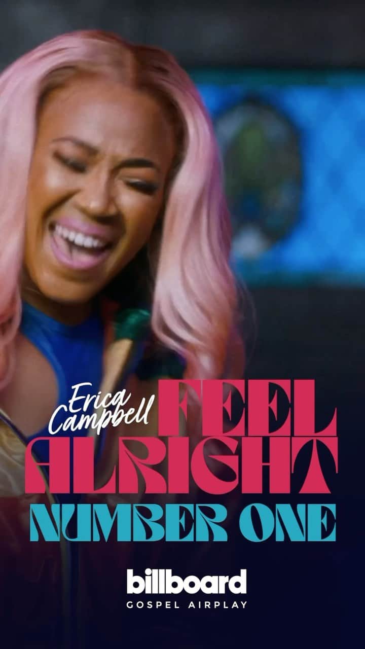 エリカ・キャンベルのインスタグラム：「I am so excited my single “Feel Alright (Blessed)” hit #1 on Billboard Gospel Airplay, and the Mediabase Gospel Charts (July 3)! 🎉🎉🎉This is my second #1 song in Gospel Radio as a solo artist and I couldn’t be more grateful! Thank you to every gospel radio station or radio show, program director, listener, and anyone else who championed this song! It’s an anthem that while things may not be perfect, we are still blessed!   Click the link in my bio to pre-order my upcoming album, “ I Love You” coming SEPTEMBER 15th.  #EricaCampbell #ECfeelalright #FeelAlrightxEC #FeelAlright #Blessed #Billboard #Mediabase @myblockinc @thesrgilsgroup @theglamazonmom @billboard」