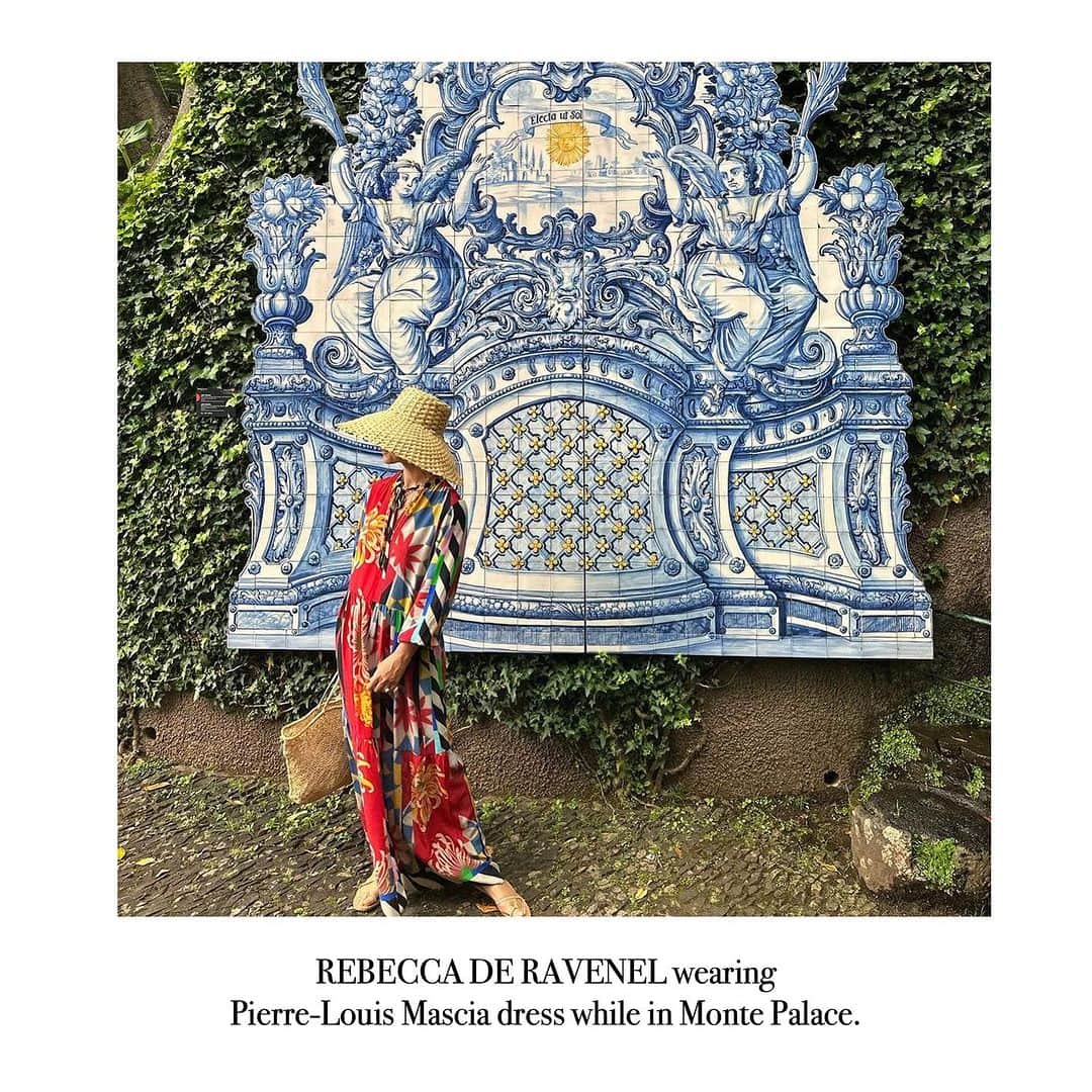 Pierre-Louis Masciaのインスタグラム：「Beautiful @rderavenel wearing Pierre-Louis Mascia dress while in Monte Palace.  @cvcommunications」