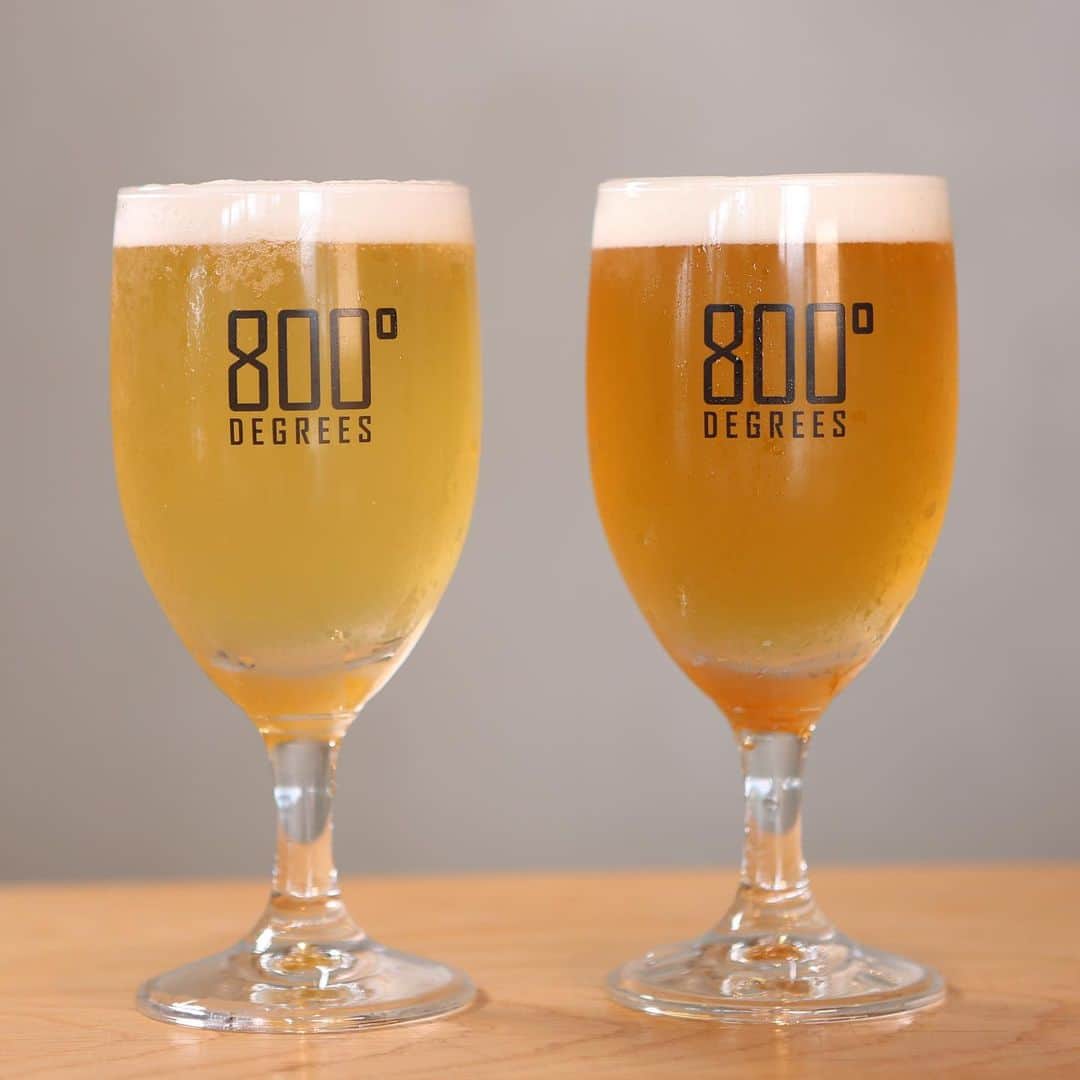 800DEGREES JAPANのインスタグラム：「* 800°DEGREES CRAFT BREW STAND  Now seasonal beer is baby saison made by REVO BREWING！(left) and fujizakura heights beer!!   We have a wide range of Kanagawa's beers, there's something for every beer lovers!  Click link to see full menu!  #800degreesjapan」