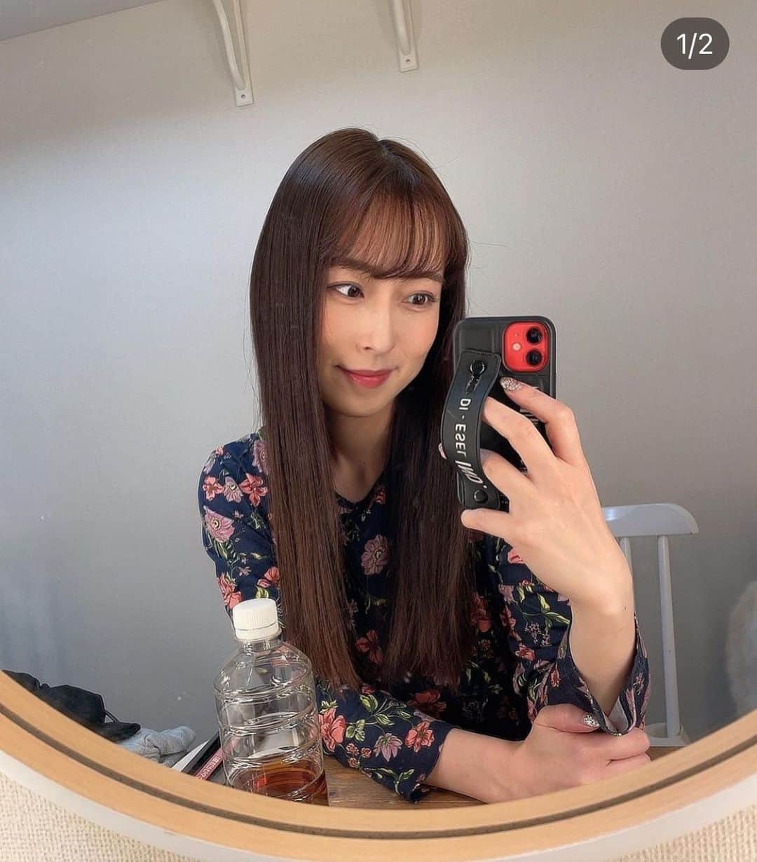 薄井しお里のインスタグラム：「早く髪伸びないかなぁ😶♡」