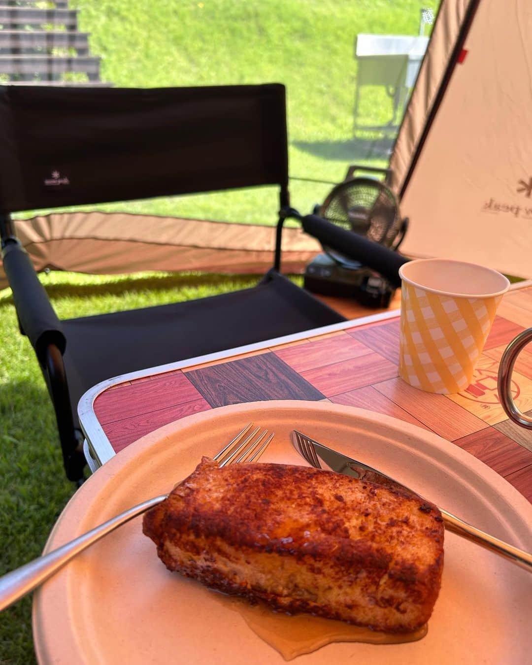 半井小絵さんのインスタグラム写真 - (半井小絵Instagram)「澄んだ空気の中で幸せな朝食✨」7月25日 14時25分 - sae_nakarai