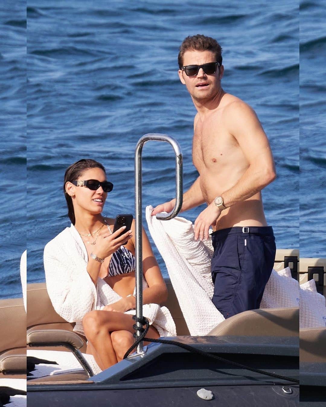 Just Jaredさんのインスタグラム写真 - (Just JaredInstagram)「Paul Wesley ran into Liam Payne in Saint-Tropez, France, while on vacation with their girlfriends, Natalie Kuckenburg and Kate Cassidy #PaulWesley #LiamPayne #NatalieKuckenburg #KateCassidy Photos: Backgrid」7月25日 5時54分 - justjared