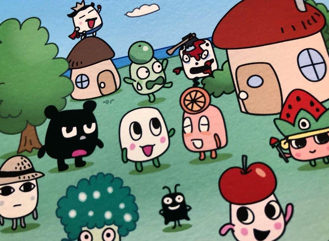 kerokerokingdxのインスタグラム：「ぷっちょむらのポストカード作ったよ〜 …これはいつお目見えなのかな…？ #ぷっちょ #ぷっちょむら #ぷっちょるず」
