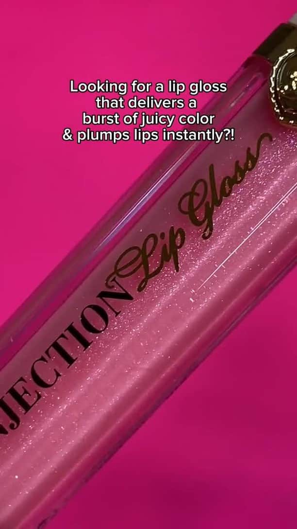 Too Facedのインスタグラム：「Drench your lips in plush, juicy color combined with our iconic Lip Injection plumping power! 💋 The shade "Pretty Pony" in our Lip Injection Power Plumping Lip Gloss is a #MalibuPink essential 😉💖#toofaced #trendingwithtoofaced #tfcrueltyfree」