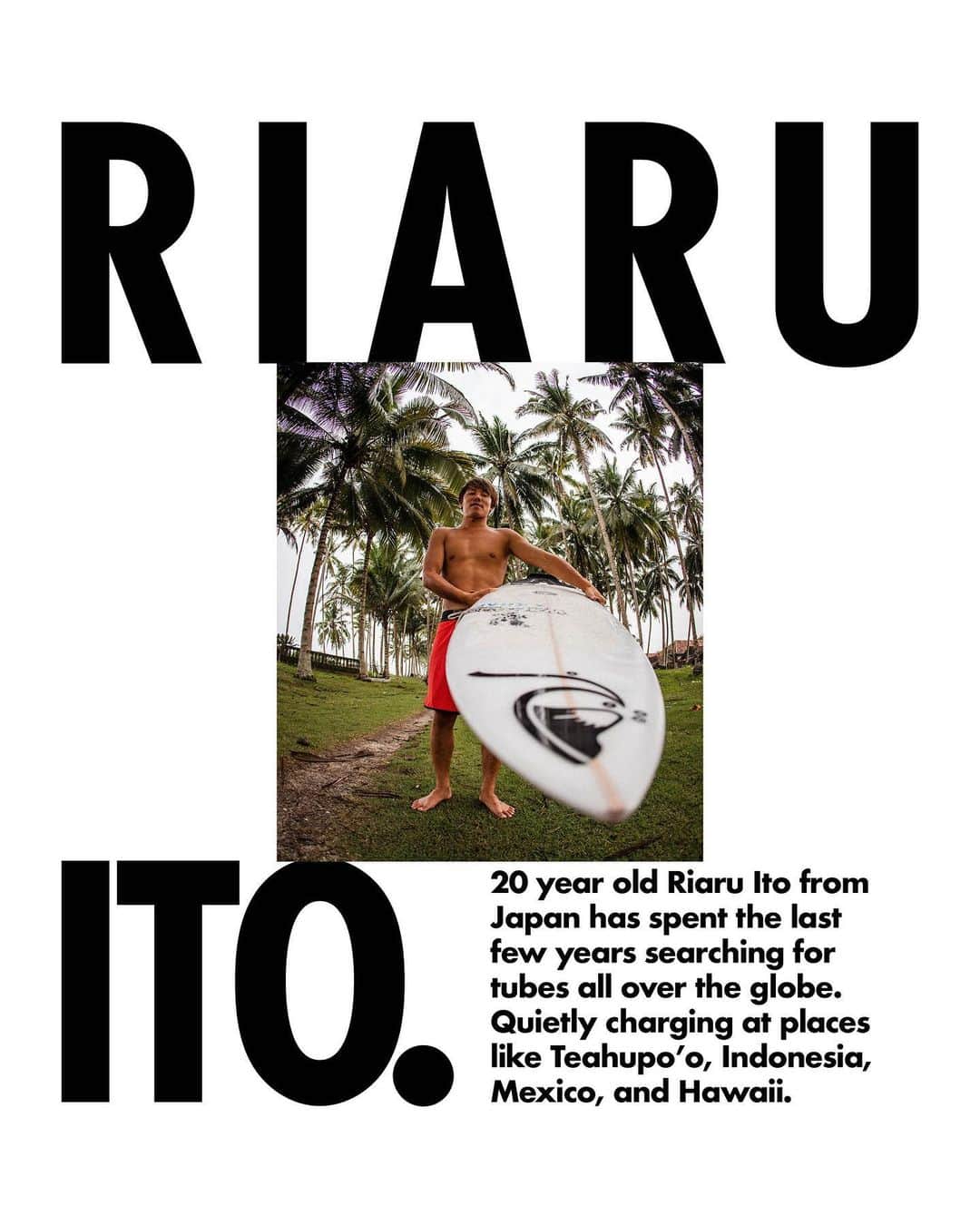 クイックシルバーのインスタグラム：「Meet @riaru_ito and find out where he got his thirst for standing in the tube ✨」