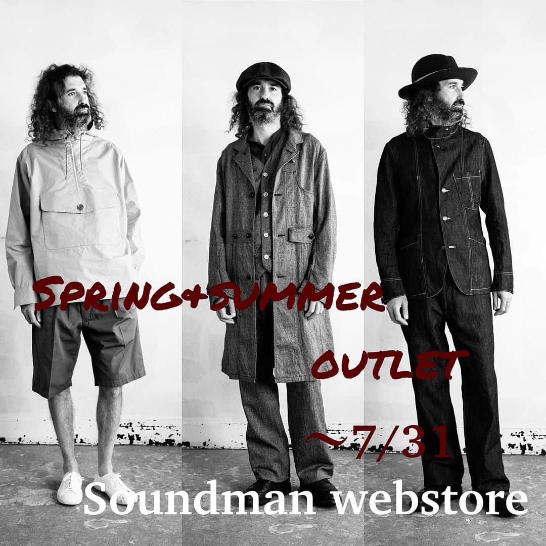 サウンドマンさんのインスタグラム写真 - (サウンドマンInstagram)「Soundman webstore のアウトレットセールは 7月31日で終了いたします。 お買い忘れがございませんようご注意ください。 ＊なお今週末の土曜日より9月まで実店舗のSoundman Weekendstoreはお休みとなります。 秋までしばらくお待ちください。  The 23spring&summer Outlet sale on the webstore will end on July 31, Japan time.  #soundman #サウンドマン #2023ss #heritagestyle #vintagestyle  #heritagemenswear  #横浜 #山下公園 #yokohama #outlet #sale」7月25日 11時15分 - soundman.jp