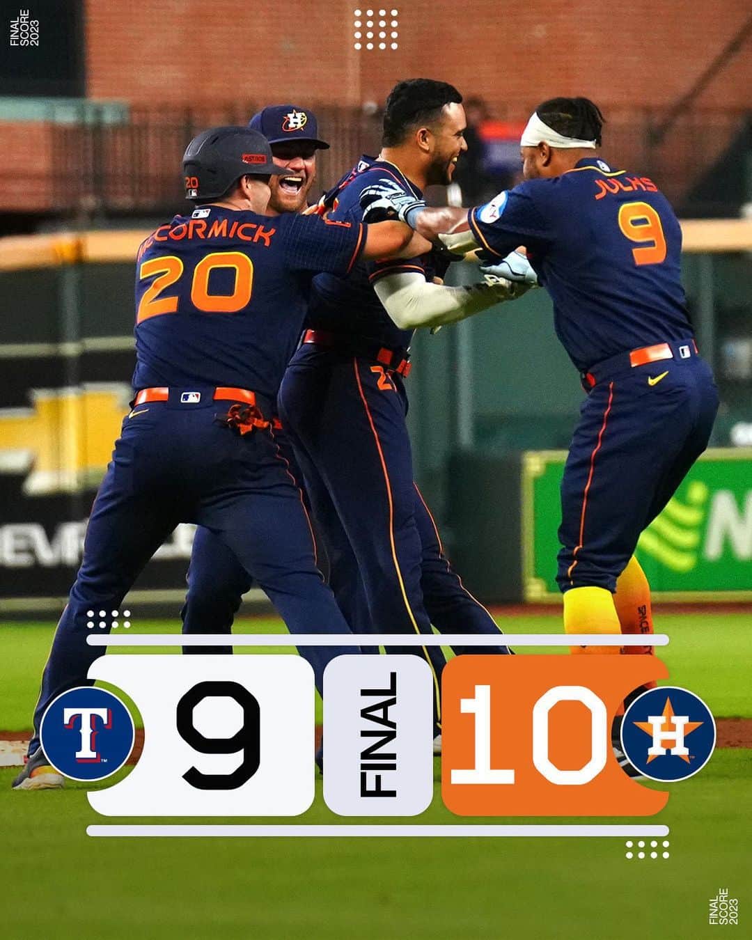 MLBさんのインスタグラム写真 - (MLBInstagram)「With tonight’s #walkoff win, the @astros are just 2 games back in the AL West. 👀」7月25日 12時40分 - mlb