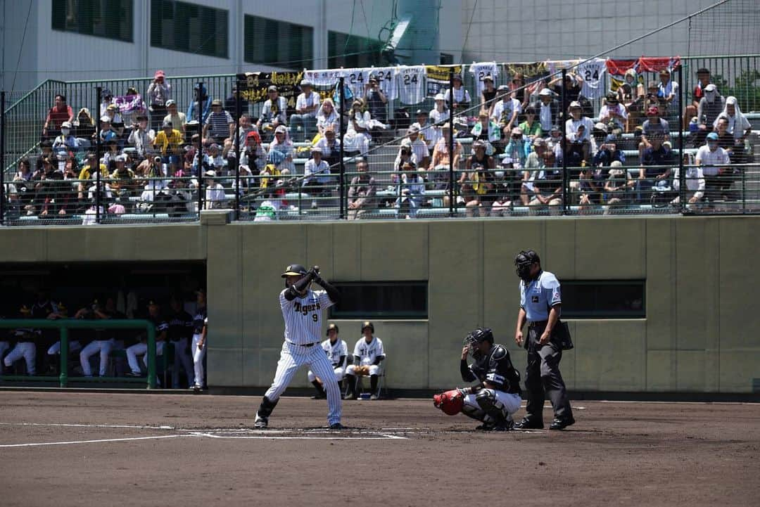 阪神タイガースさんのインスタグラム写真 - (阪神タイガースInstagram)「2023年7月18日に逝去された#横田慎太郎 さんに哀悼の意を表し、 7月25日、甲子園球場での巨人戦、鳴尾浜球場でのソフトバンク戦において追悼セレモニーを行いました #阪神タイガース  #横田慎太郎 さん #24  #ありがとう」7月26日 0時02分 - hanshintigers_official