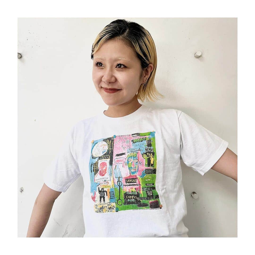 ジャムルのインスタグラム：「Chibi-T vintageのバンドTや、ART、movieなど、小さめサイズも沢山入荷❤️‍🔥  レディースはもちろん、メンズがバチバチで着ても格好いいです❤️‍🔥❤️‍🔥❤️‍🔥 . model : @maimaika25   #お問い合わせはお電話で承ります #jammru #jammru_tee #osaka  #fashion  #streetstyle  #streetfashion  #vtg  #vintage  #used  #usedclothing  #古着 #古着屋 #ファッション #70s #80s #90s」