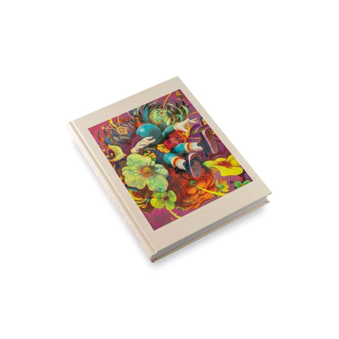 ジェームス・ジーンのインスタグラム：「Eternal Spiral is an in-depth catalog of my solo show that is currently traveling through multiple museums in China. Eternal Spiral features never-before-published works, expansive gatefolds, an animated lenticular image, and new essays in English and Chinese. The cover features a tipped-in plate with gloss details, and the interior includes a signed foil stamped bookplate.  Eternal Spiral will be made available at 8:00 AM PT on Tuesday, July 25 in a limited quantity of 1000. @jamesjeanstore」