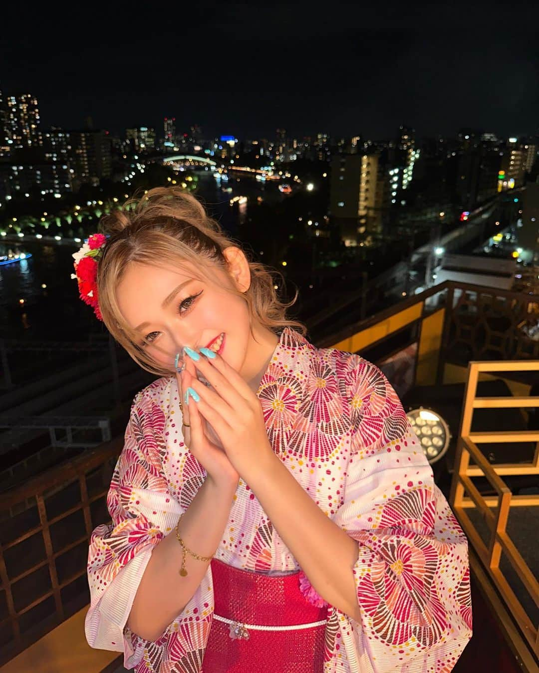 古川優奈のインスタグラム：「天神祭生放送ありがとう ございました🥺💓 小さい時からみてたから ちょー嬉しかった😭😭😭🙏」