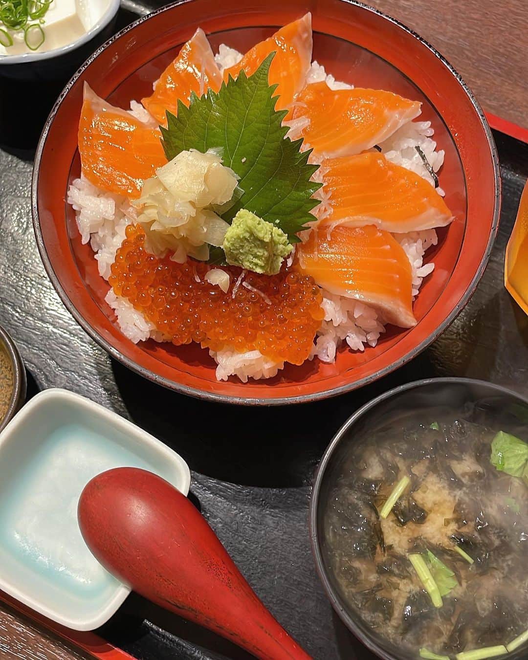 前田亜美のインスタグラム：「. わたしは、食べる為に動いているの!!!!笑 . . 好きなものを好きなだけ食べたい………( ᐛ ) それが1番幸せ( ´˘` )  貝は苦手だけど…… 海鮮が美味しかった〜〜〜  またイクラ食べたい……🍣   #熱海  #熱海グルメ  #初島」