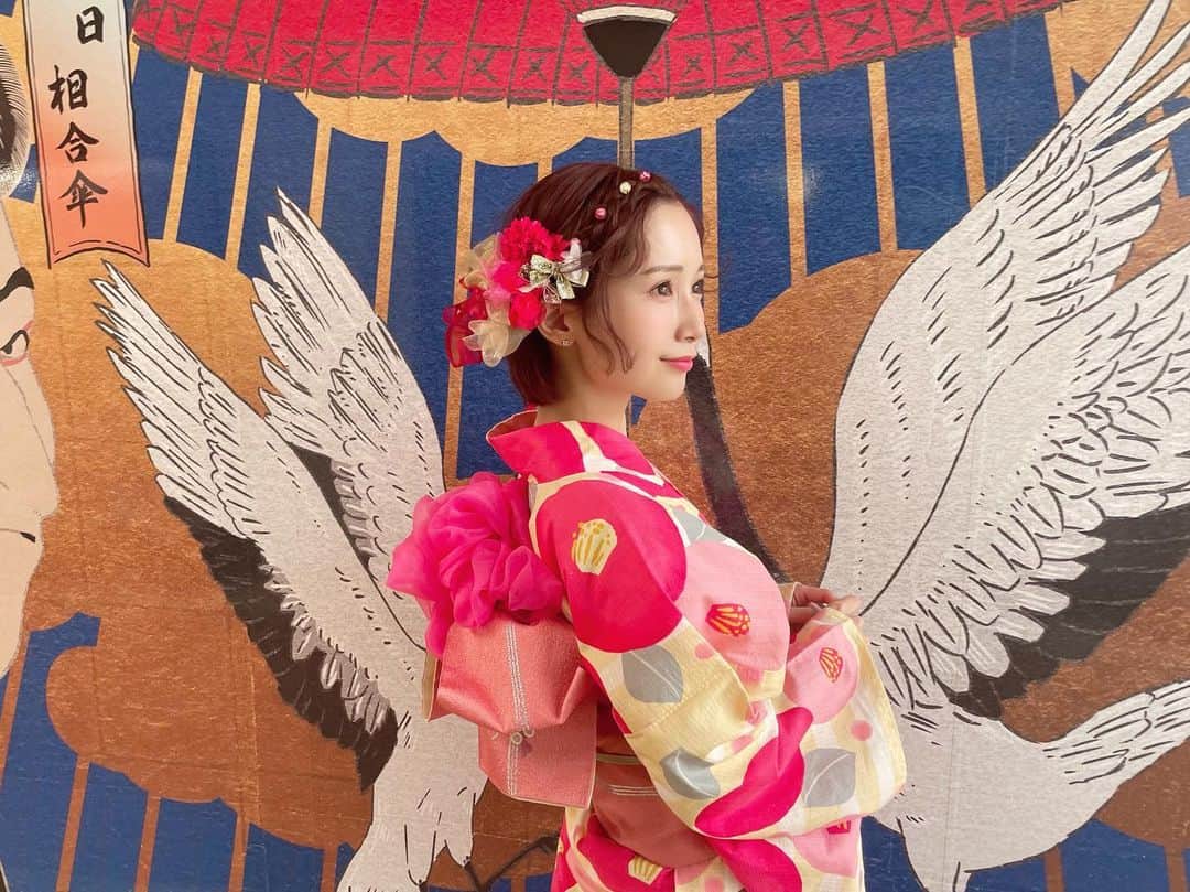 小島みなみのインスタグラム：「. . 夏っぽいことしたいね🎐 . . . #過去pic #浴衣 #浅草 #yukata #kimono #asakusa」