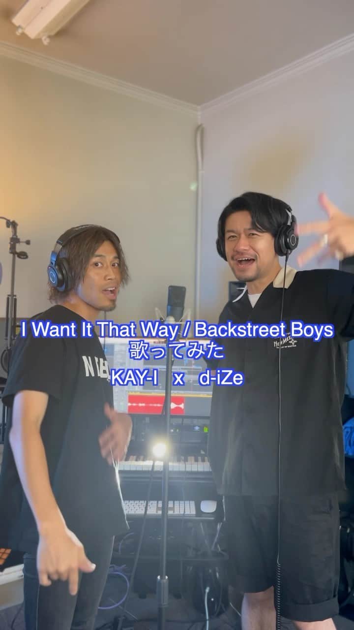 d-iZeのインスタグラム：「KAY-I @keikunn_utautai_world x  d-iZe @dize1104  第2段！ 大阪と青森。  #iwantitthatway #backstreetboys  #歌ってみた」