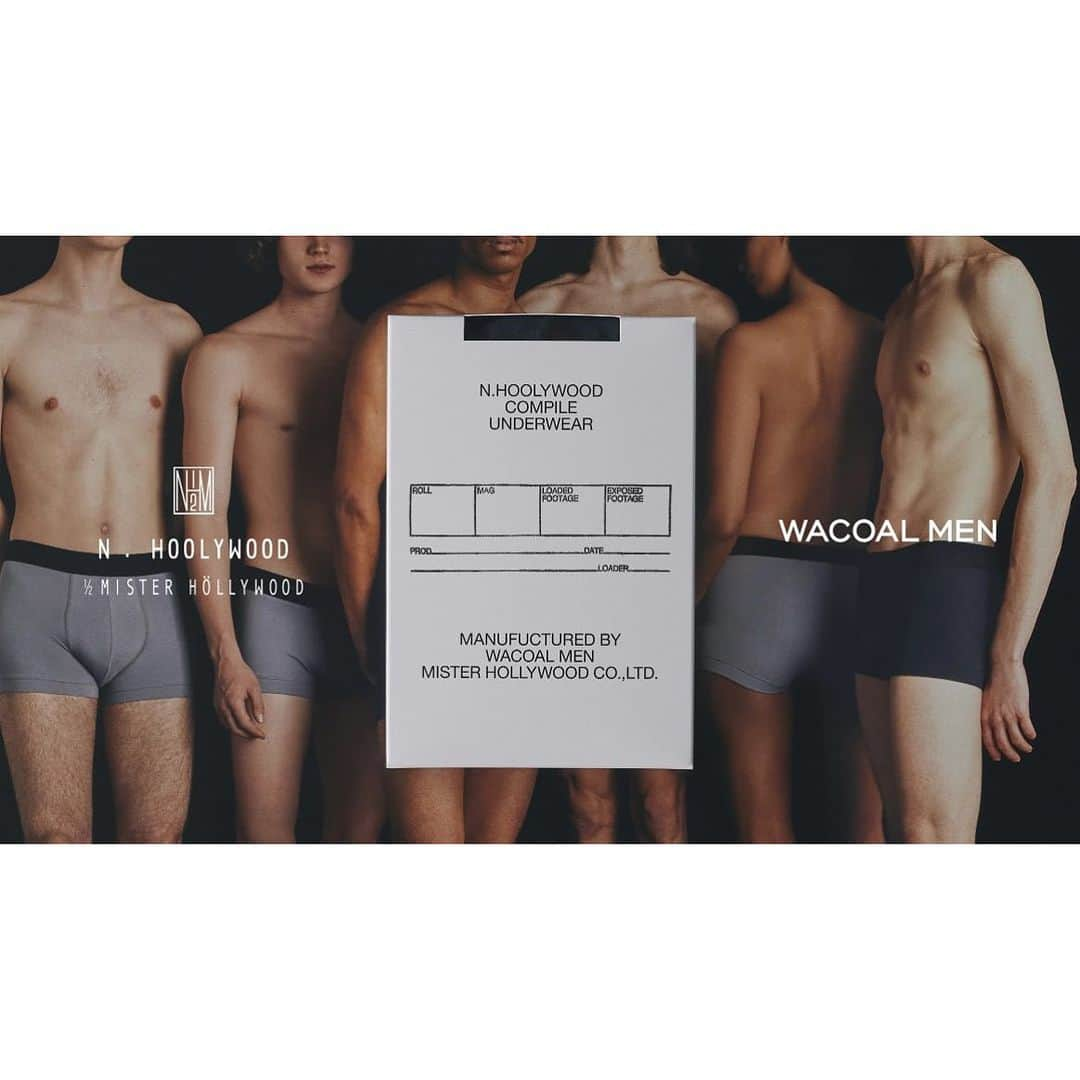 MāWさんのインスタグラム写真 - (MāWInstagram)「. N.HOOLYWOOD COMPILE × WACOAL MEN  〈N.ハリウッド コンパイル〉と、インナーウェアメーカー〈ワコール メン〉が手を組み、ボクサーパンツを開発。  ヴィンテージのアンダーウェアのような “からだの動きに追随する履き心地の良いボクサーパンツ” をつくりたいという〈N.ハリウッド〉の思いを、〈ワコール メン〉の技術力で実現。ストレッチ混の綿ベア天竺素材を使用しているので、新品ながらも柔らかく体にフィットしてくれます。ボクサーの窮屈感が苦手な方にもオススメです。  是非お試しください。  ▶︎ #mawsapporo #MāW #insonlinestore #nhoolywood #sapporo #hokkaido」7月25日 19時43分 - maw_sapporo