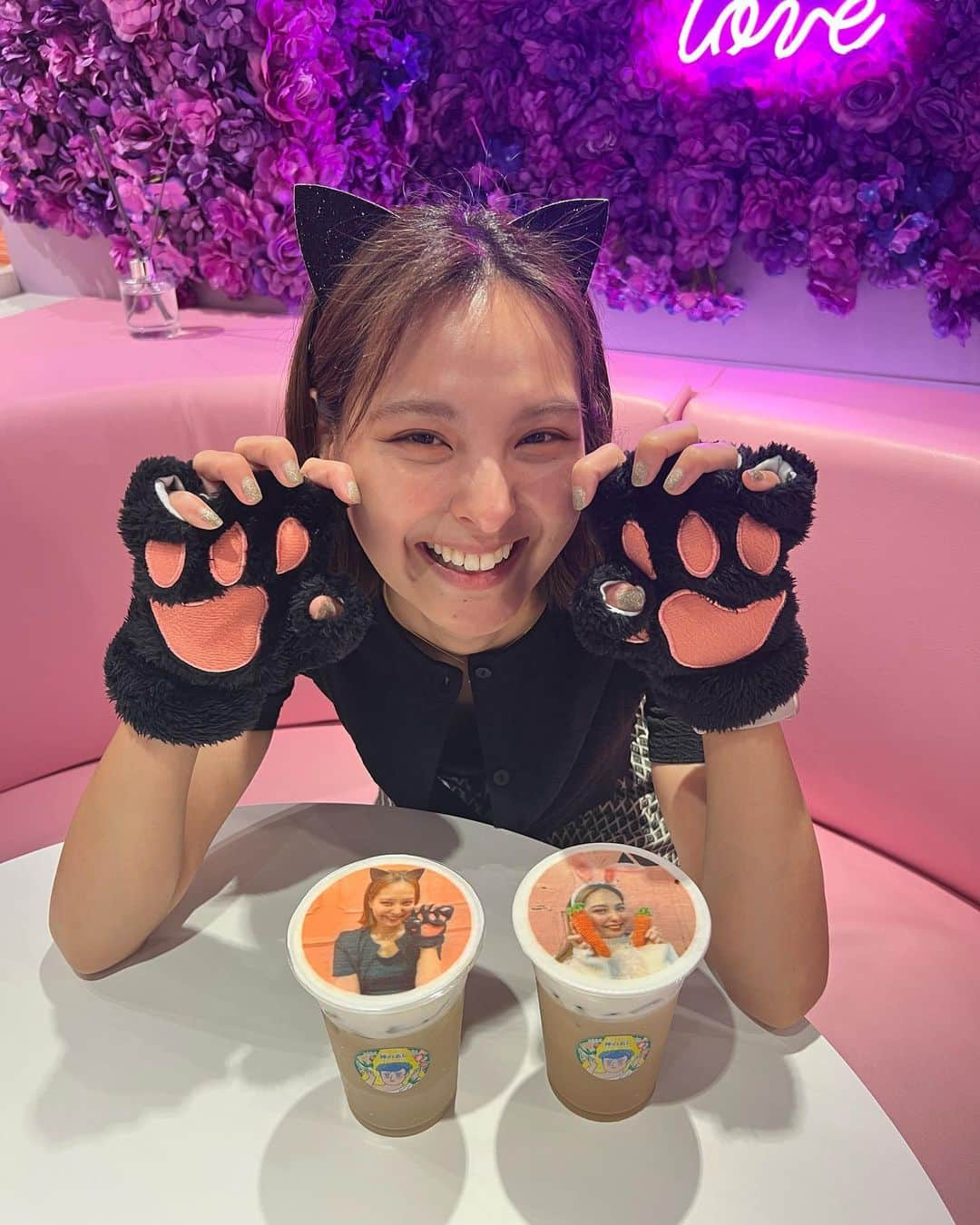 山口厚子さんのインスタグラム写真 - (山口厚子Instagram)「推しをプリントできるカフェ見つけたよん😋💛  試しに自分のでやってみた😂✨ 新大久保行ったらぜひやってみて〜🍭  #新大久保 #プリントカフェ @namchini82cafe」7月25日 19時49分 - atu_yaman