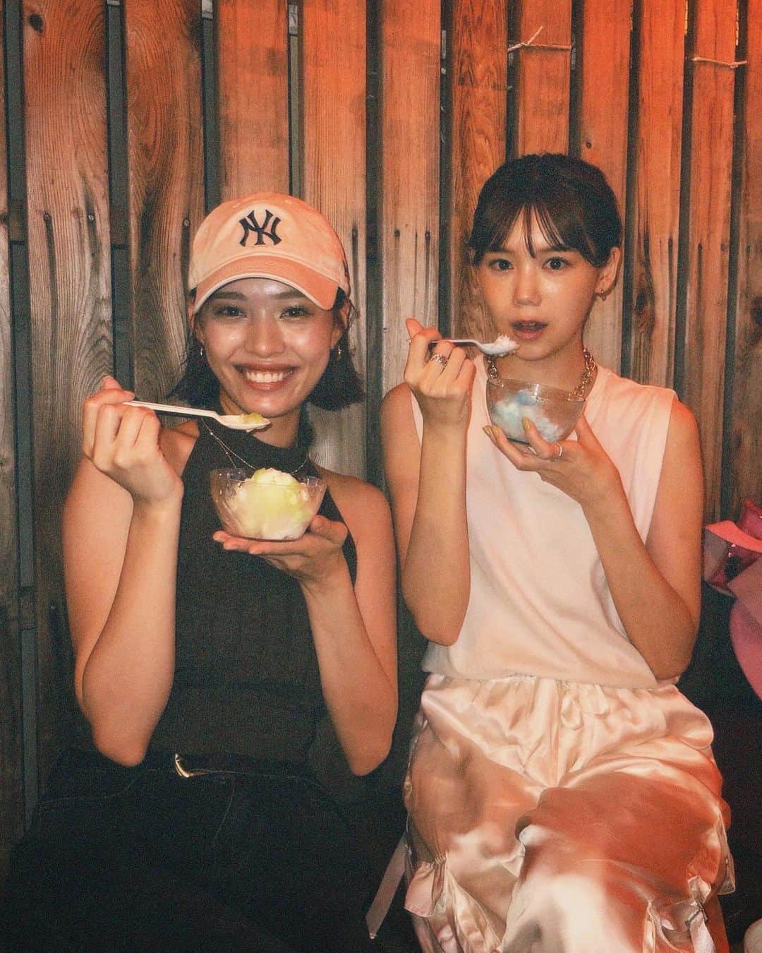 千田麻実のインスタグラム：「⠀ お祭り🍧🏮 今年の夏、堪能しました🌻 残すは花火大会のみ🎆」