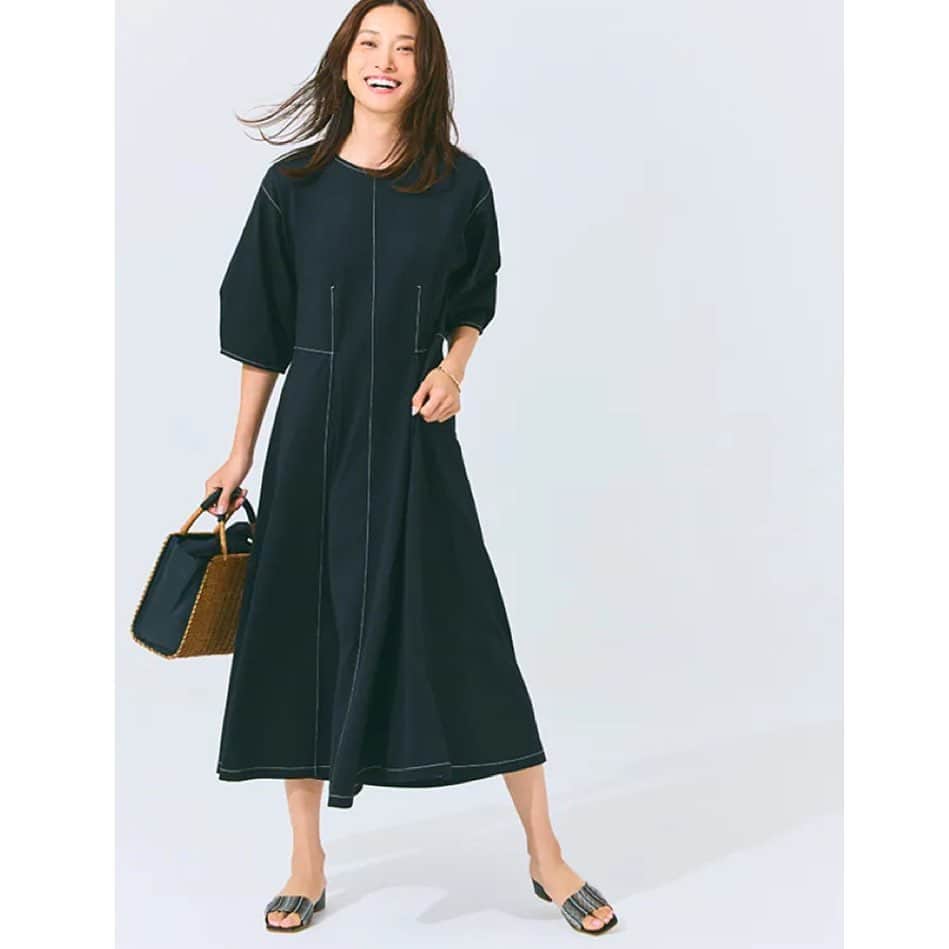 小濱なつきのインスタグラム：「mi-mollet . 大人世代が安心して着られるのはどこ？ 夏こそ賢く「コスパブランド」を活用しなきゃ！ . @mimollet」