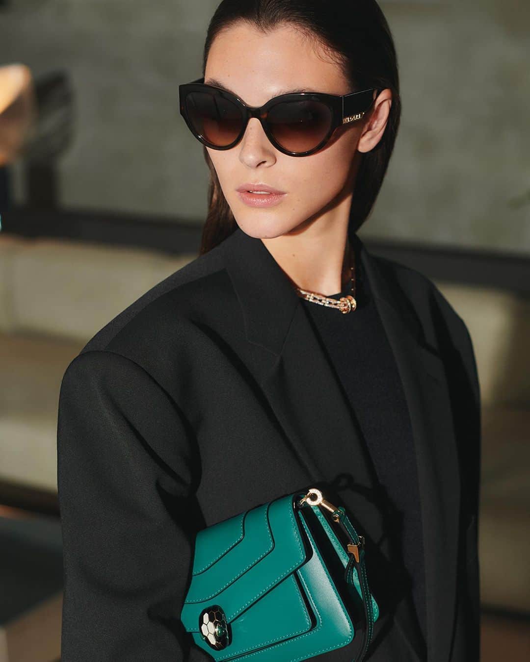 ヴィットリア・チェレッティのインスタグラム：「#Sponsored sunglasses by @bulgari #Bulgari #BulgariAccessories #BulgariEyewear」