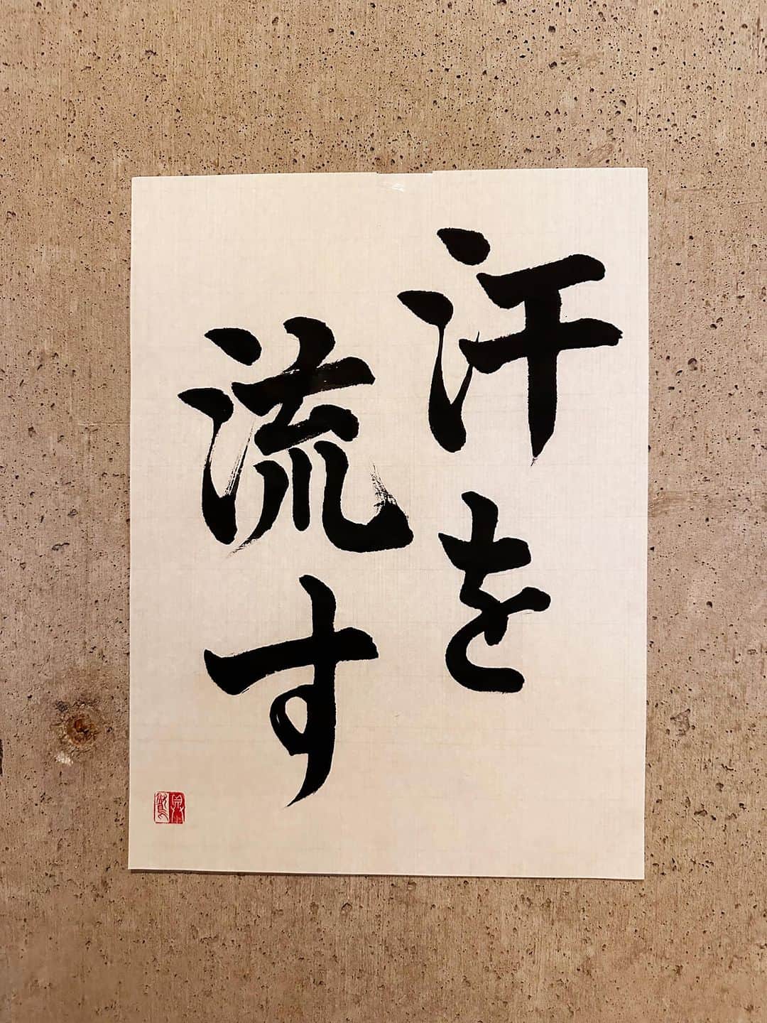 のインスタグラム：「【小説】 ｢よし、今日も汗を流しに行くか！」  と、アナコンダ皮痴くんは張り切った。  ＊  汗を流す  意味 ①一所懸命働く。汗水流す。 ②入浴して汗を洗い落とす。  #辞書の旅 #汗を流す #広辞苑 #書道 #calligraphy」