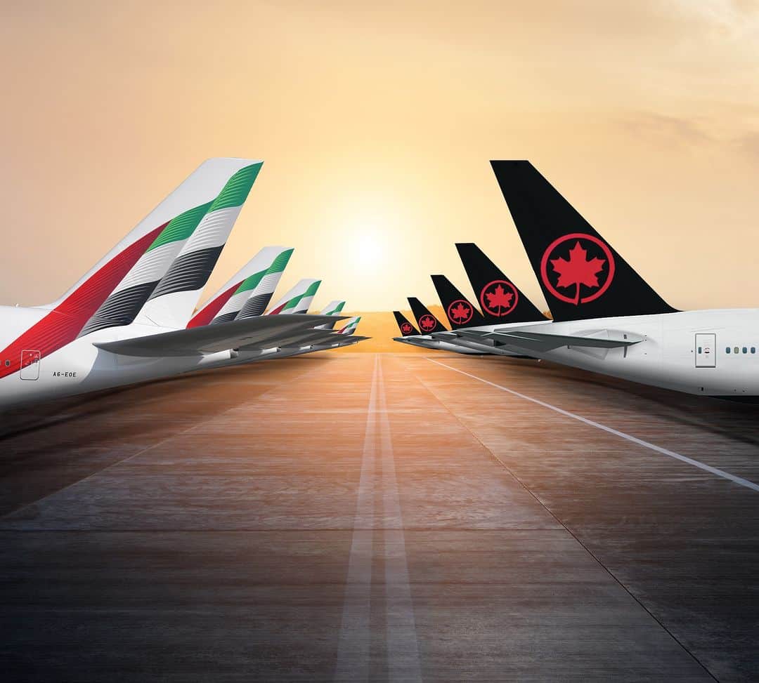 AIR CANADAのインスタグラム：「We’re moving terminals at @dubaiairports. Beginning tomorrow, we will be co-located with @emirates at Terminal 3 🤝 improving the connecting experience for our passengers. . . Nous changeons d’aérogare à @dubaiairports. Dès demain, nous partagerons avec @emirates l’aérogare 3 🤝, ce qui améliorera l'expérience de correspondance pour nos passagers.」
