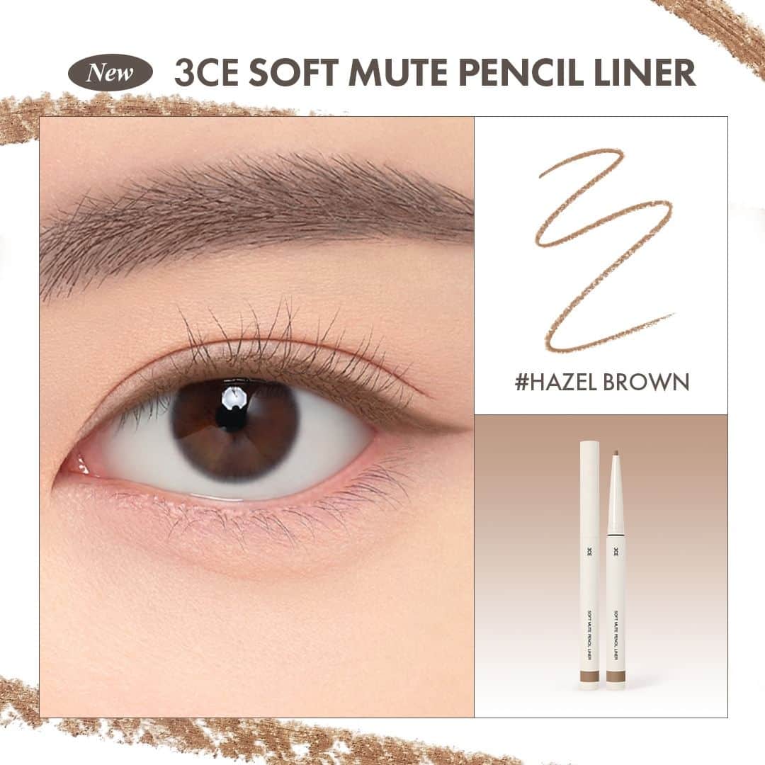 3CE Official Instagramさんのインスタグラム写真 - (3CE Official InstagramInstagram)「3CE SOFT MUTE PENCIL LINER 의 7가지 컬러 발색, 지금 쉐이드북으로 확인해보세요!  # MILK NUDE # PALE ROSEWOOD # OATMEAL GRAY # HAZEL BROWN # ACORN BROWN # ASH GRAY # MILDY BLACK  #3CE #3CESTYLENANDA #3CELINER #EYELINER #3CESOFTMUTEPENCILLINER」7月26日 9時00分 - 3ce_official