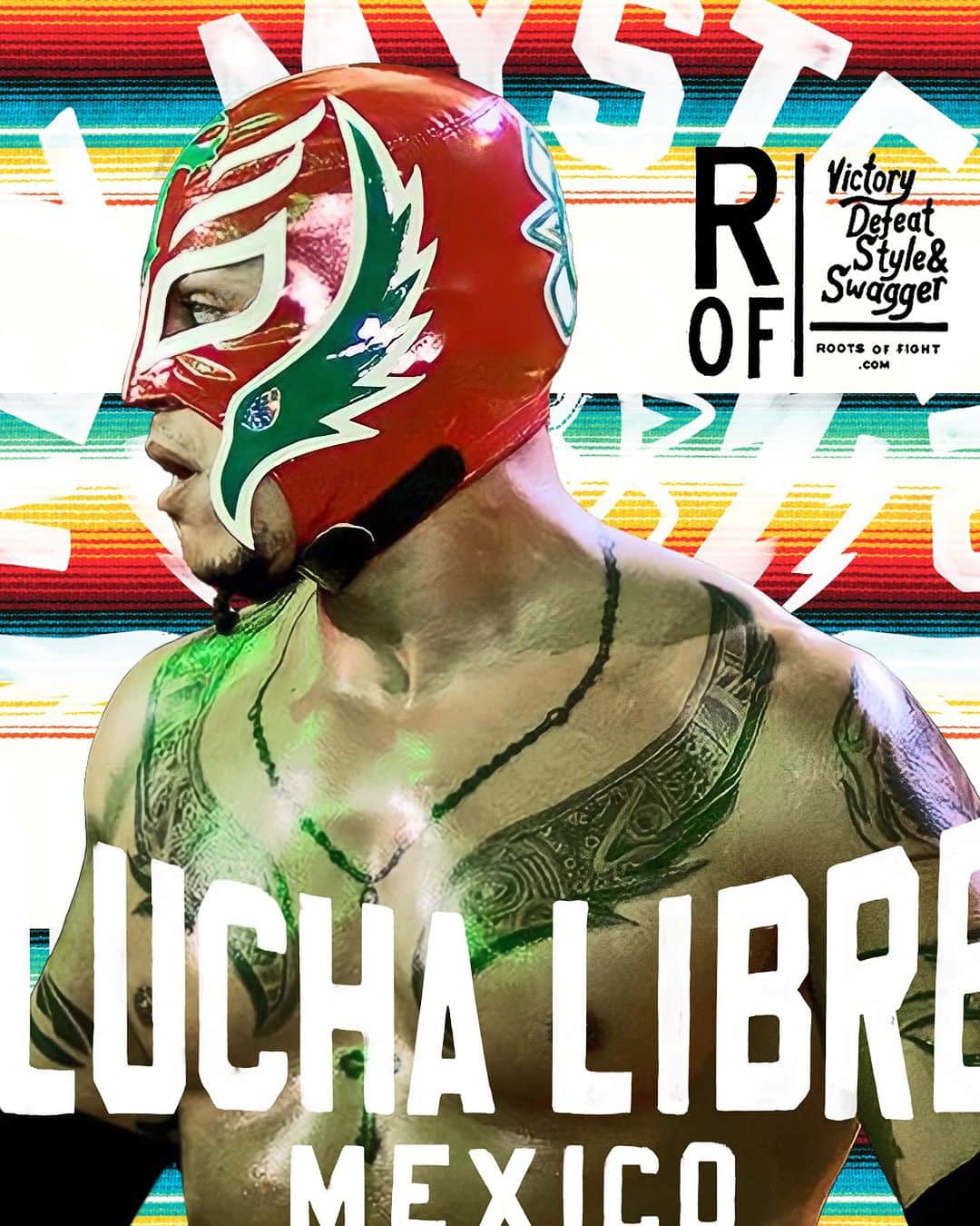 レイ・ミステリオ・ジュニアのインスタグラム：「It’s hard to imagine that today marks 21 years since my WWE debut. What a journey it’s been, representing  México 🇲🇽 and our traditional style of wrestling on a global stage has been a dream come true.  I am forever grateful! 🙏  I’m celebrating the date with my partners @rootsoffight t and this new drop in my collection. 🤙🏽 Check it out at rootsoffight.com  #KnowYourRoots  Link in Bio ☝🏽」