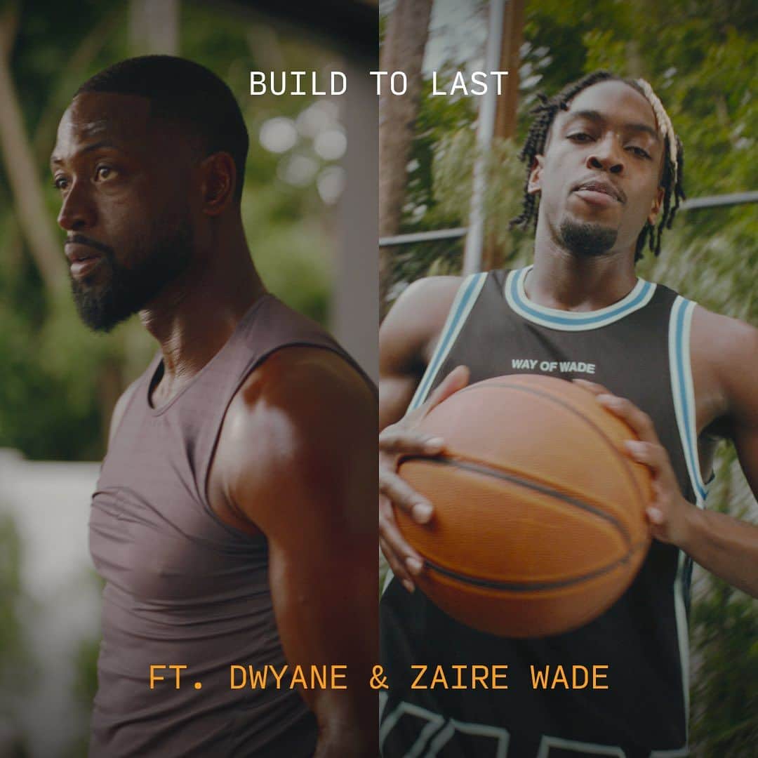 ドウェイン・ウェイドのインスタグラム：「Thorne and the Wades, two established names with one common goal – to help you build the life you want with the nutritional support you need. #BuildToLast」