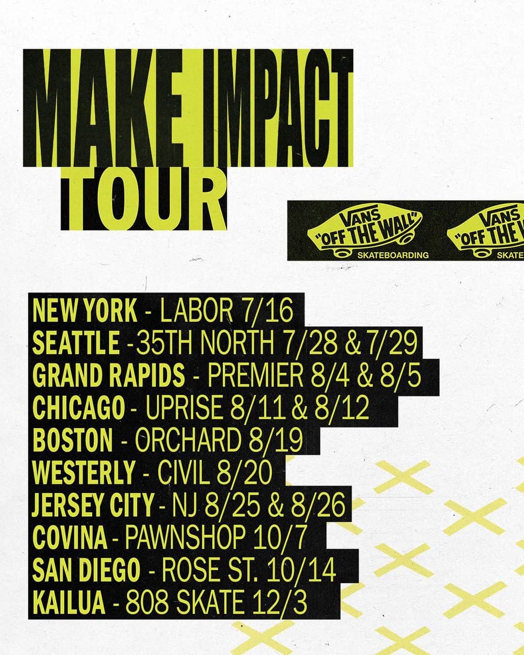Vans Skateさんのインスタグラム写真 - (Vans SkateInstagram)「Catch us on our next stop of the Make Impact Tour at @35thnorth in Seattle this Friday & Saturday. New tour stops have been added, swipe to find a Make Impact Tour stop near you.」7月26日 1時14分 - vansskate