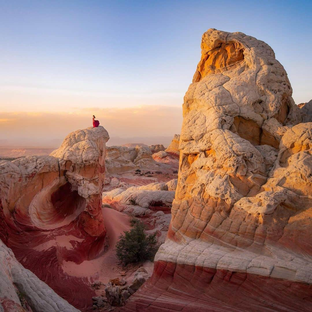 NikonUSAさんのインスタグラム写真 - (NikonUSAInstagram)「For the next stop on the #NikonCreators Road Trip, find the 💃 with Utah-based creator @PaigeVincent, who uses the Z 6II and Z 50 for gorgeous storm & landscape shots.  “I love adding a human element to my shots to show the scale of these magnificent spots, and to inspire others to get outside see everything nature has to offer.”  📍 Where should we stop next? Let us know in the comments!    #NikonZ6II #NikonZ50 #NIKKORZ #Utah #LandscapePhotography #StormChaser #Summer」7月26日 1時51分 - nikonusa