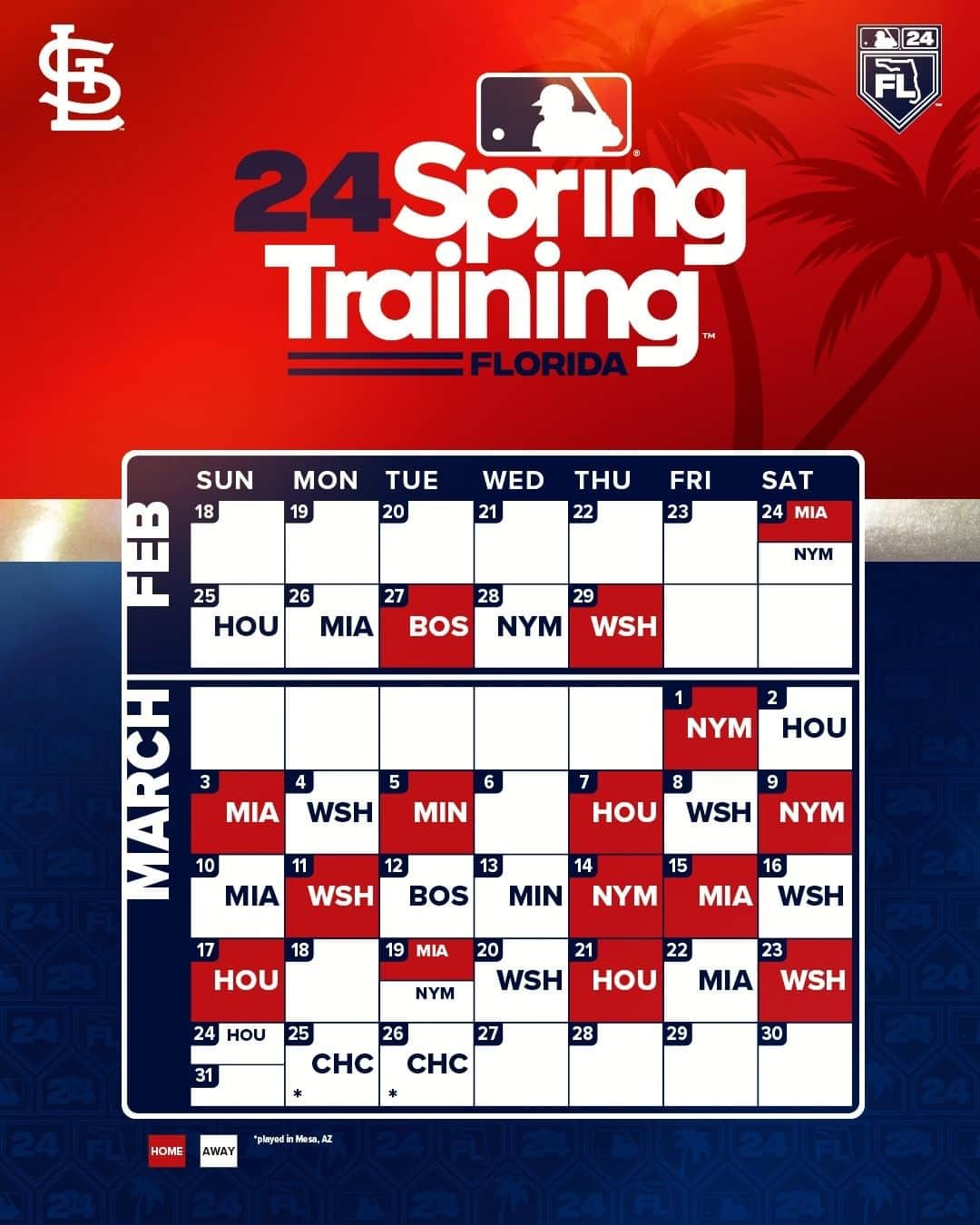 のインスタグラム：「Our 2024 Spring Training schedule is here! 📅」