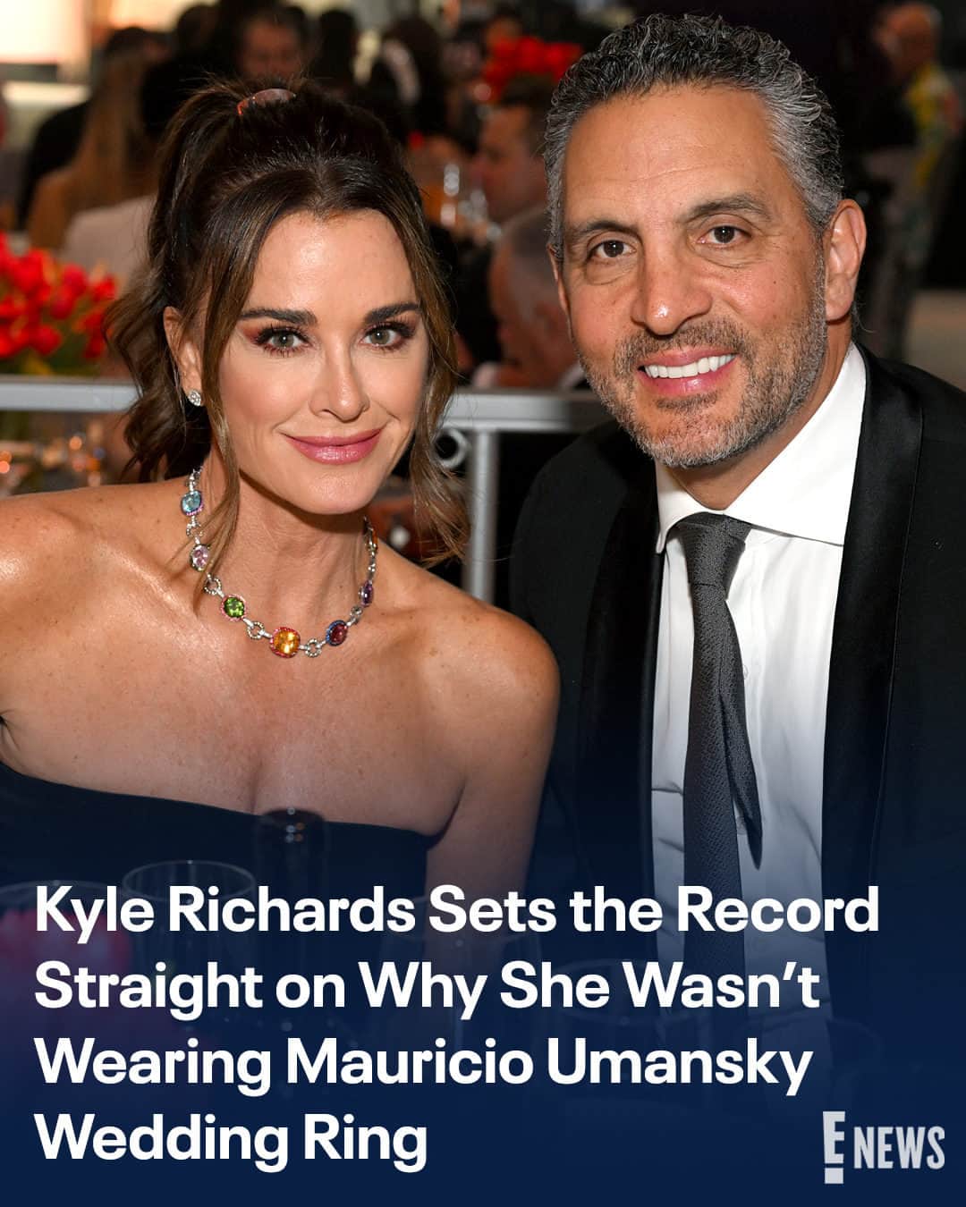 E! Onlineさんのインスタグラム写真 - (E! OnlineInstagram)「Kyle Richards knows you want the 𝘳𝘦𝘢𝘭 story behind her missing 💎. She sets the record straight after being photographed without her wedding ring at the link in our bio. (📷: Getty)」7月26日 3時00分 - enews