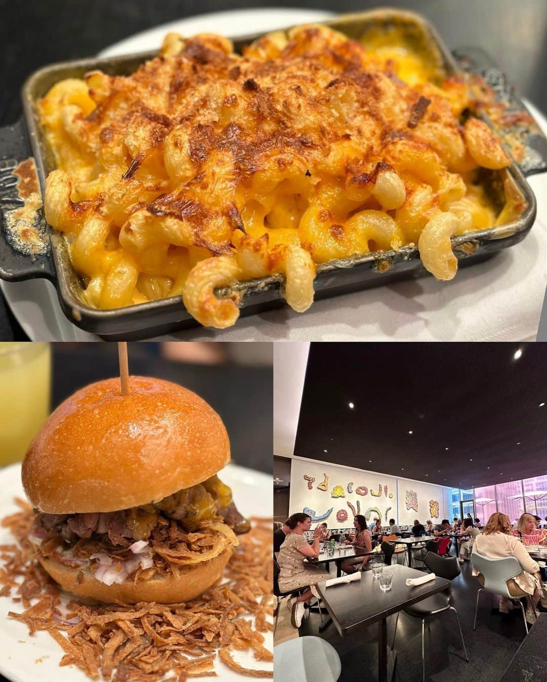 秋山具義さんのインスタグラム写真 - (秋山具義Instagram)「【ニューヨーク ２日目】 MoMAの6階『Terrace Cafe』 「Mac & cheese」と「Roast beef sandwich」。 マカロニチーズみたいなのはアメリカは本当に美味しいなぁ。  #momaterracecafe #具義パスタ2023 #具義ニューヨーク2023」7月26日 4時05分 - gugitter