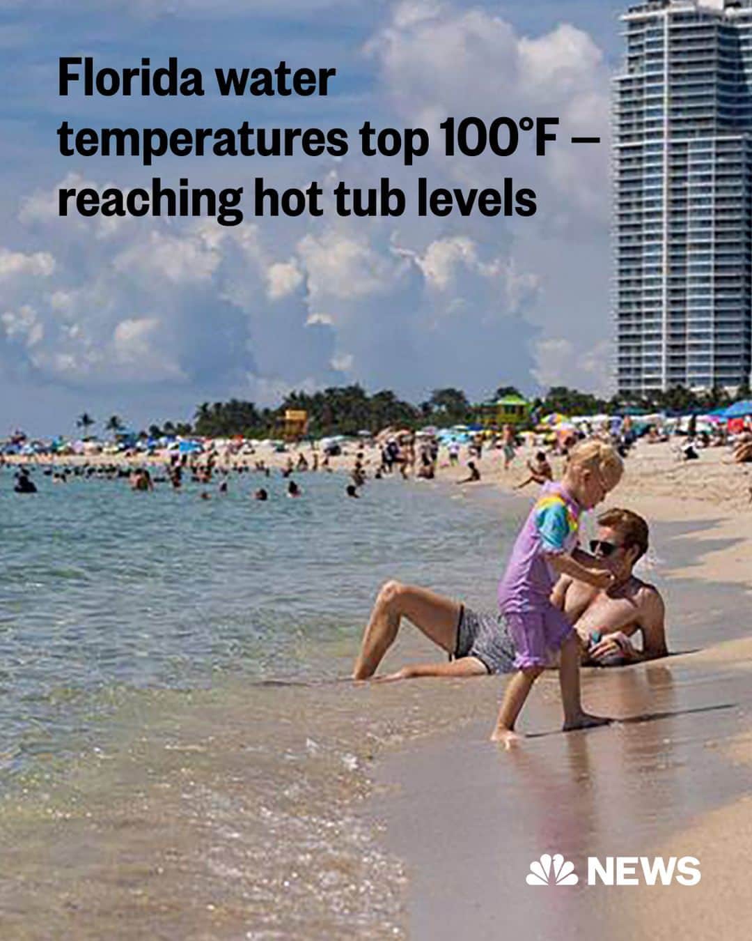 NBC Newsさんのインスタグラム写真 - (NBC NewsInstagram)「On Monday, as much of the country stewed in bubbling heat, a boiling milestone was hit — a buoy in Florida registered a jaw-dropping 101.1 degrees Fahrenheit water temperature.  This was on the heels of the same buoy in Manatee Bay registering 100.2 degrees on Sunday.   For perspective, the average hot tub temperature is 100-102 degrees F.  Read more at the link in bio.  📷️ @gettyimages」7月26日 4時33分 - nbcnews