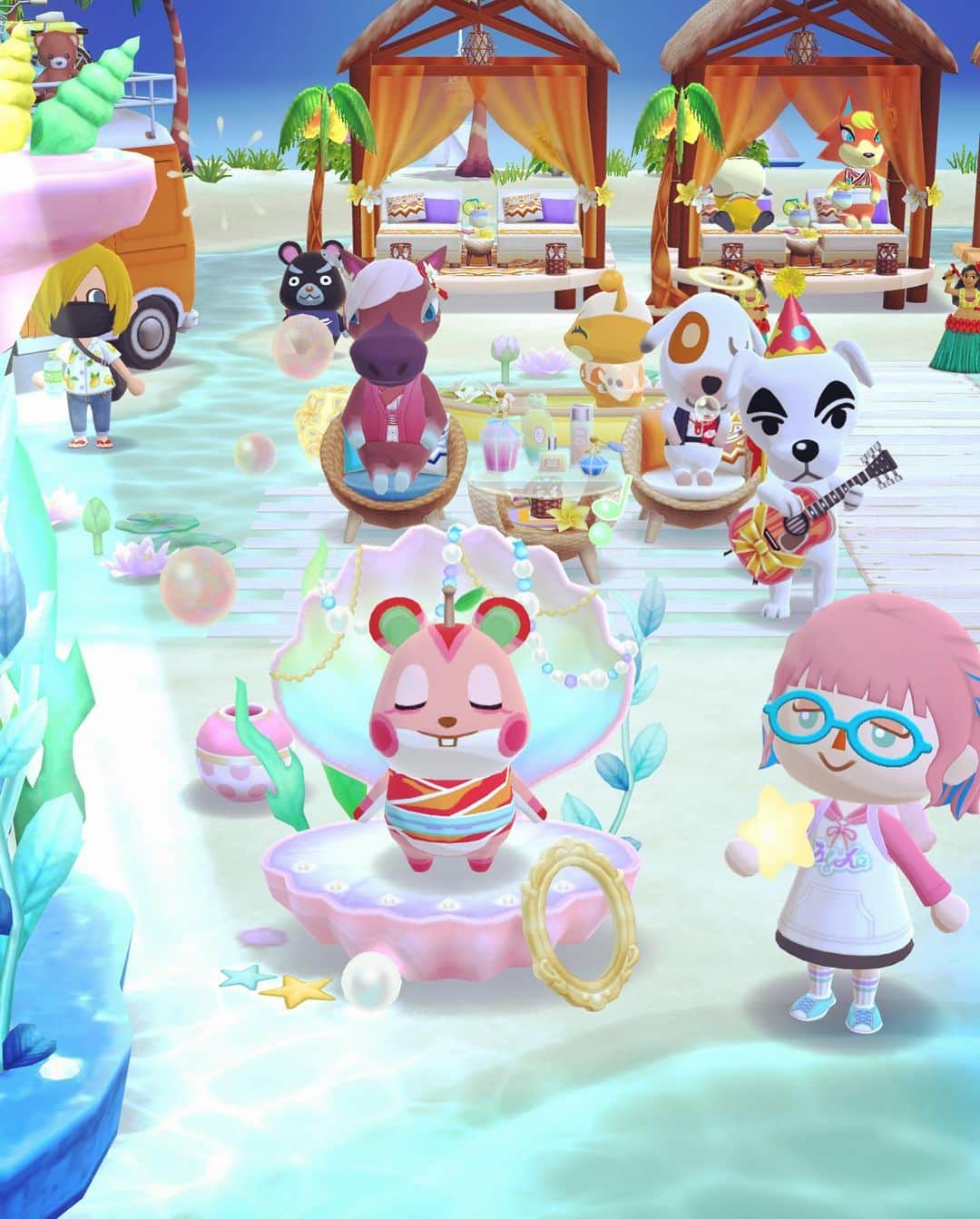 横槍メンゴのインスタグラム：「この貝のやつかわいい～𓇼𓈒𓐍𓈒𓂂𓏸（よそのおうちです）」